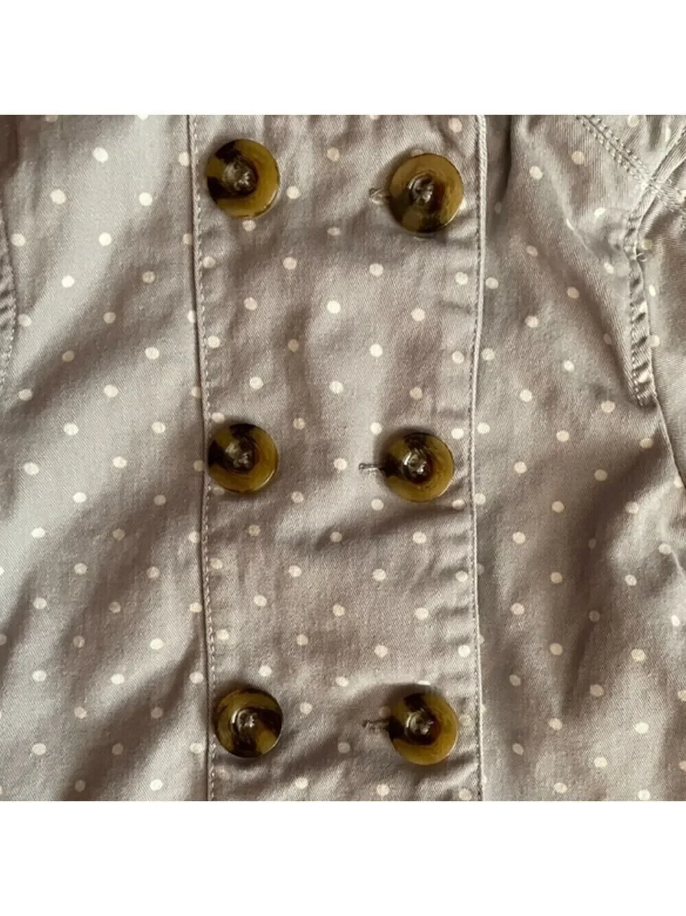 ❤️ TAHARI Polka Dot Gray And White Hoodie Jacket Size 12 Months